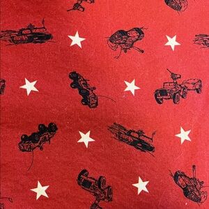GI Joe Fabric with Star and Vehicle Print
